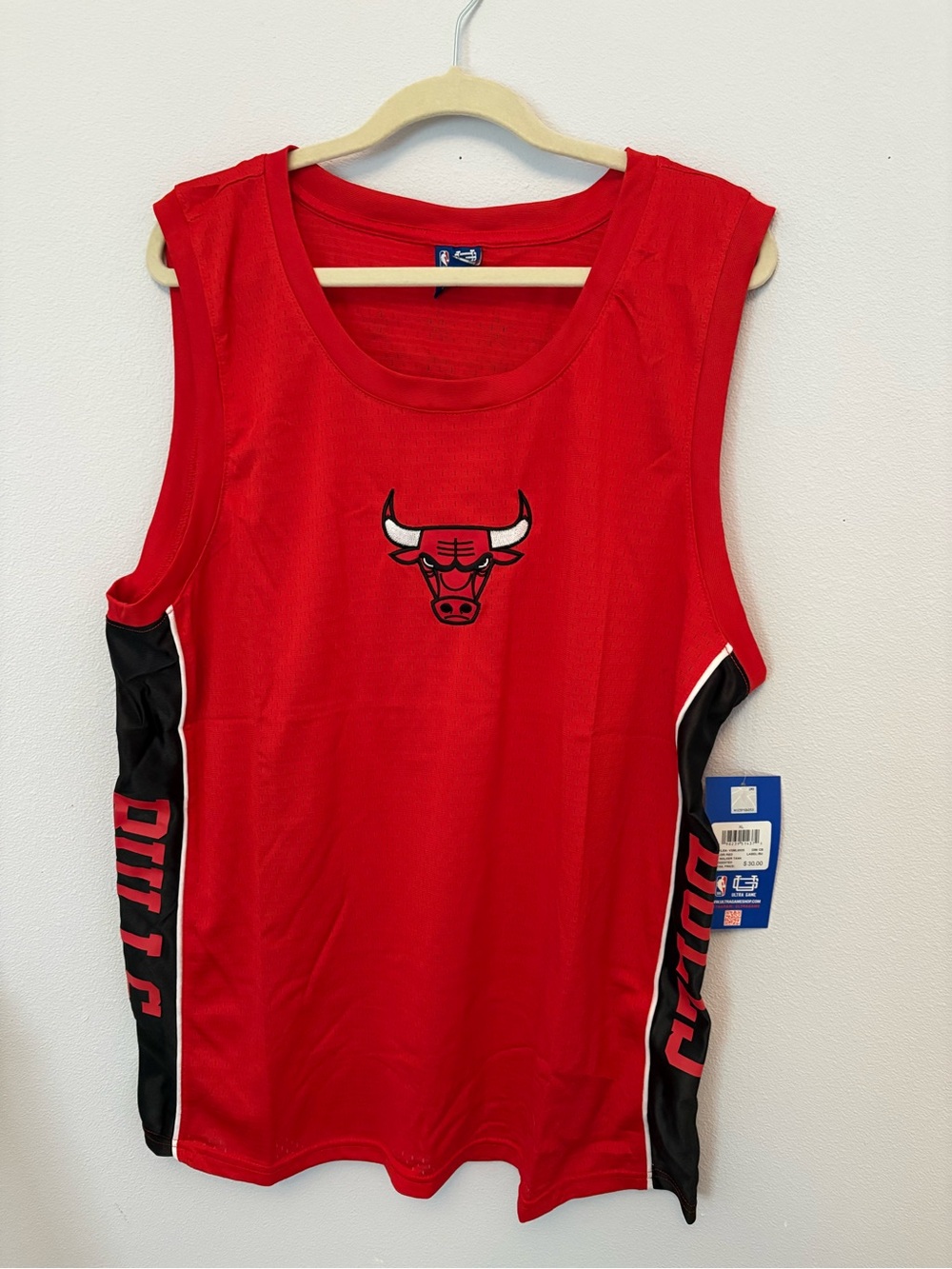 Chicago Bulls Red Tank Top Sleeveless Jersey